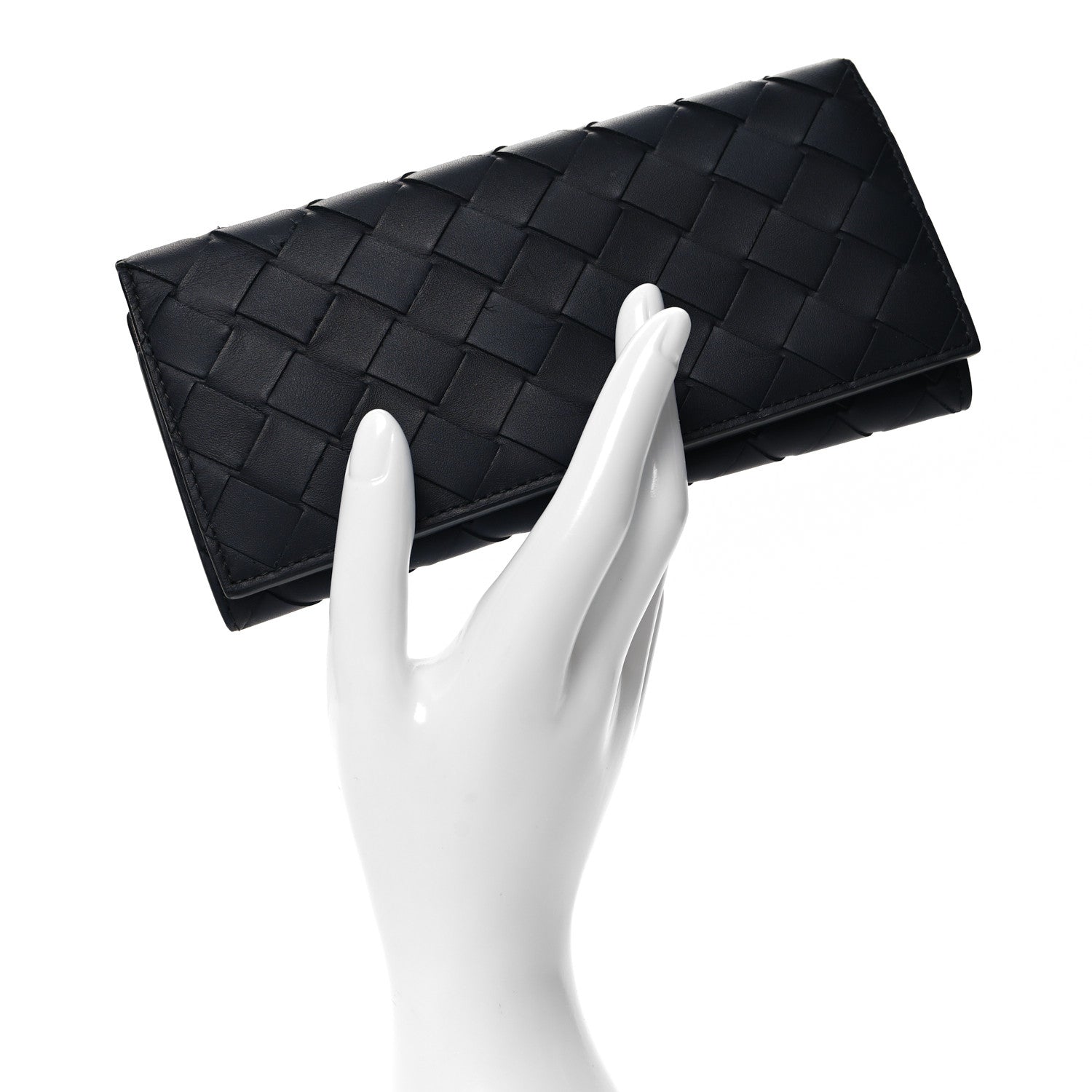 Bottega Veneta Nappa Intrecciato Continental Wallet Midnight 2 of 7