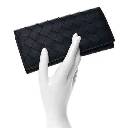 Bottega Veneta Nappa Intrecciato Continental Wallet Midnight 2 of 7