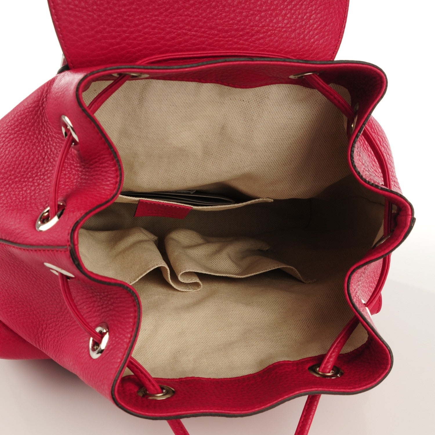 Gucci Cellarius Calfskin Medium Bamboo Backpack Petunia 5 of 7