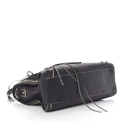 Balenciaga Supple Grained Calfskin Classic Silver Hardware Highlight City Black 4 of 15