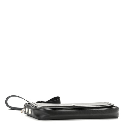 Burberry Calfskin Logo Strap Shoulder Bag Black 4 of 10