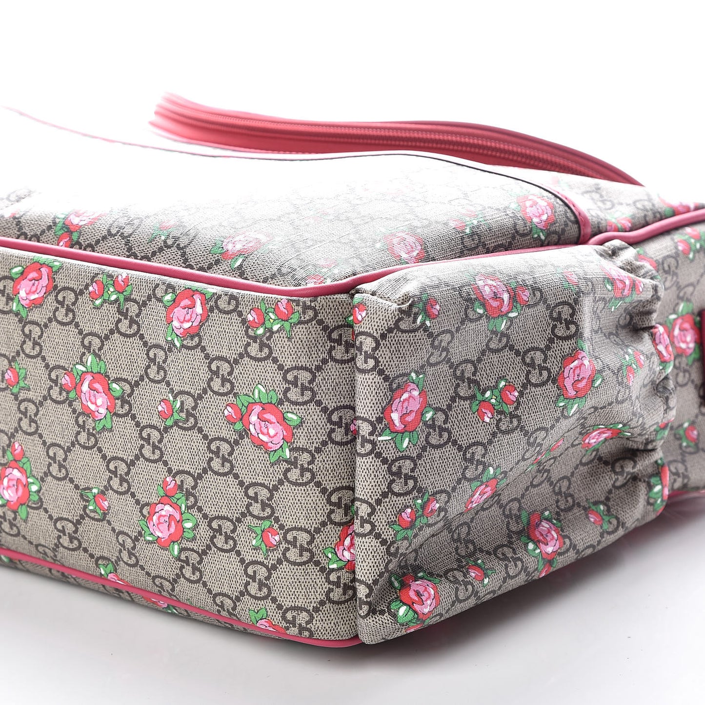 GG Supreme Monogram Rose Bud Diaper Bag Pink