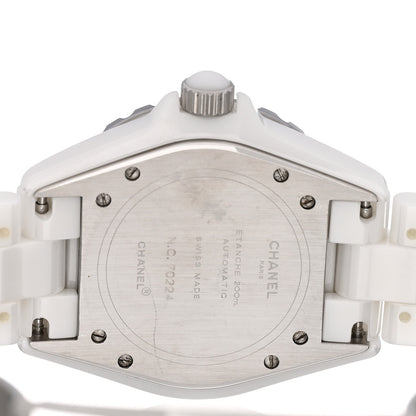 Chanel Stainless Steel Ceramic 38mm J12 Automatic Watch White 4 of 5