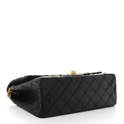 Chanel Aged Calfskin Lucky Charms 2.55 Reissue 225 Flap Black 4 of 10