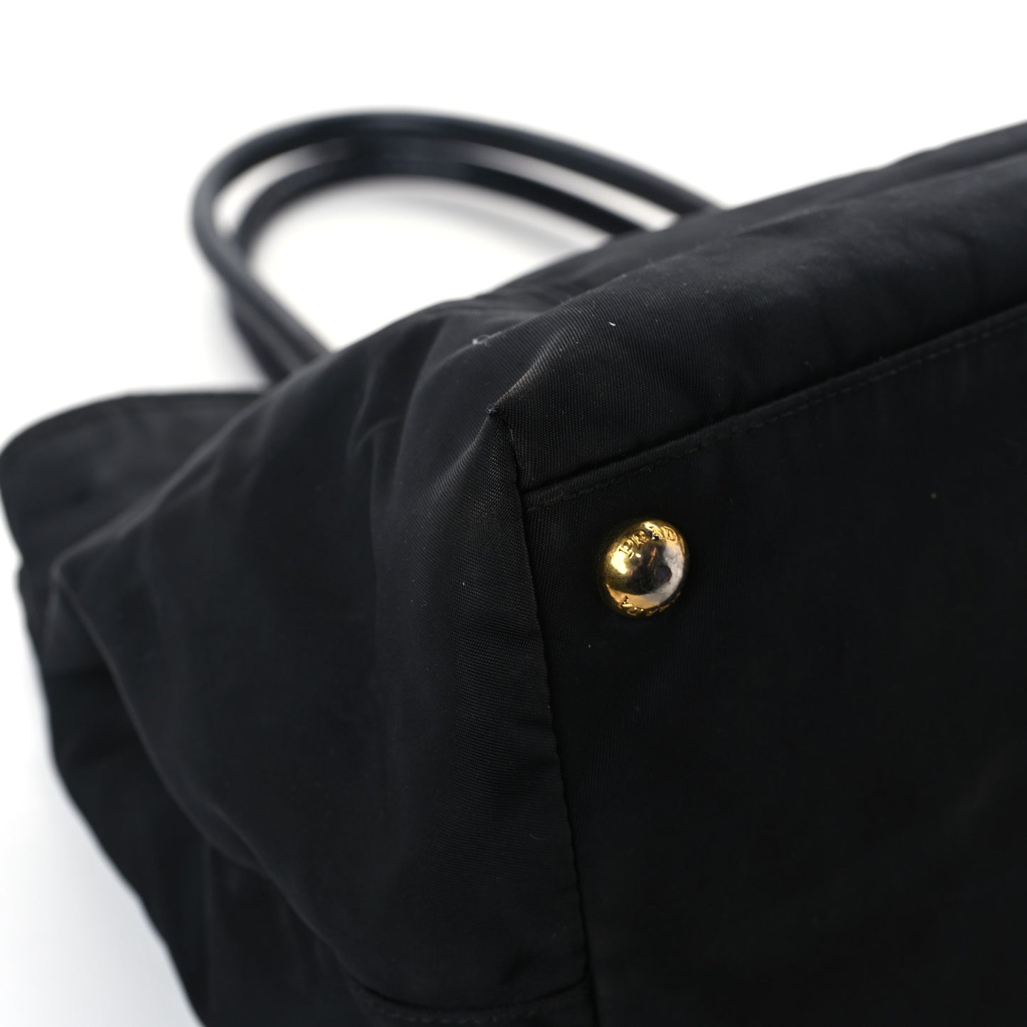 Tessuto Nylon Shopping Tote Black