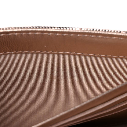 Chanel Metallic Calfskin Quilted Pixel Effect Large Flap Wallet Pinky Gold 10 of 11