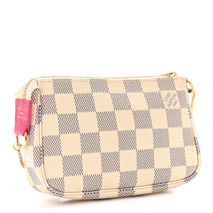Louis Vuitton Damier Azur 2015 Christmas Animation Mini Pochette Accessories 3 of 8