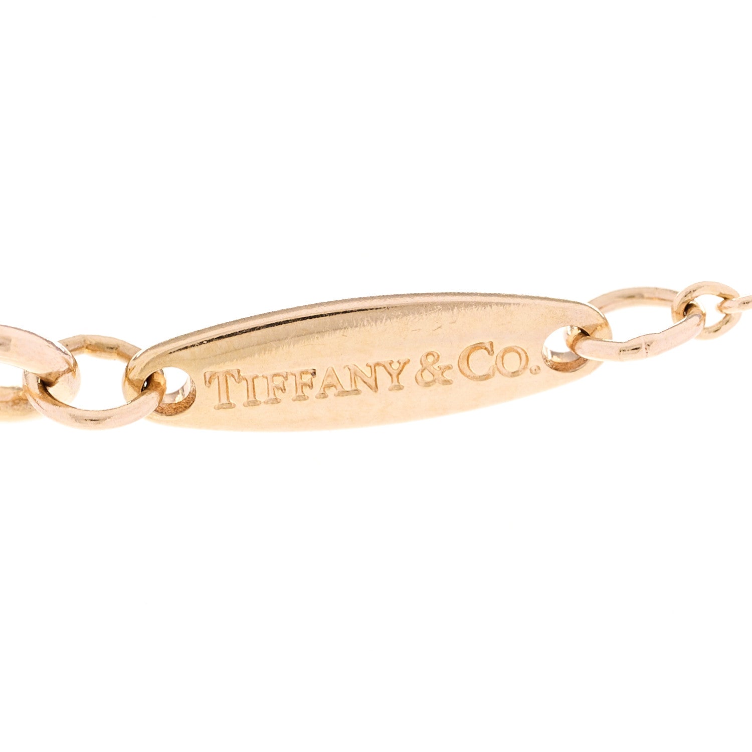 Tiffany 18K Rose Gold Diamond .21ct Elsa Peretti Diamonds by the Yard Pendant Necklace 5 of 5