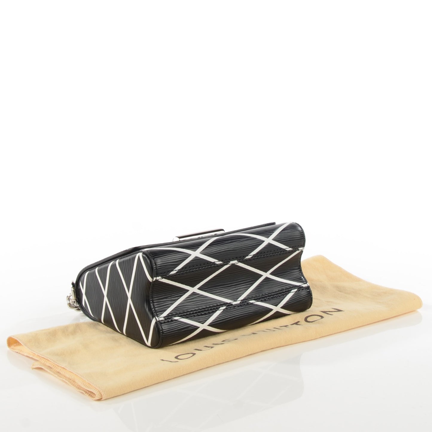 Epi Malletage Twist Shoulder Bag PM Black