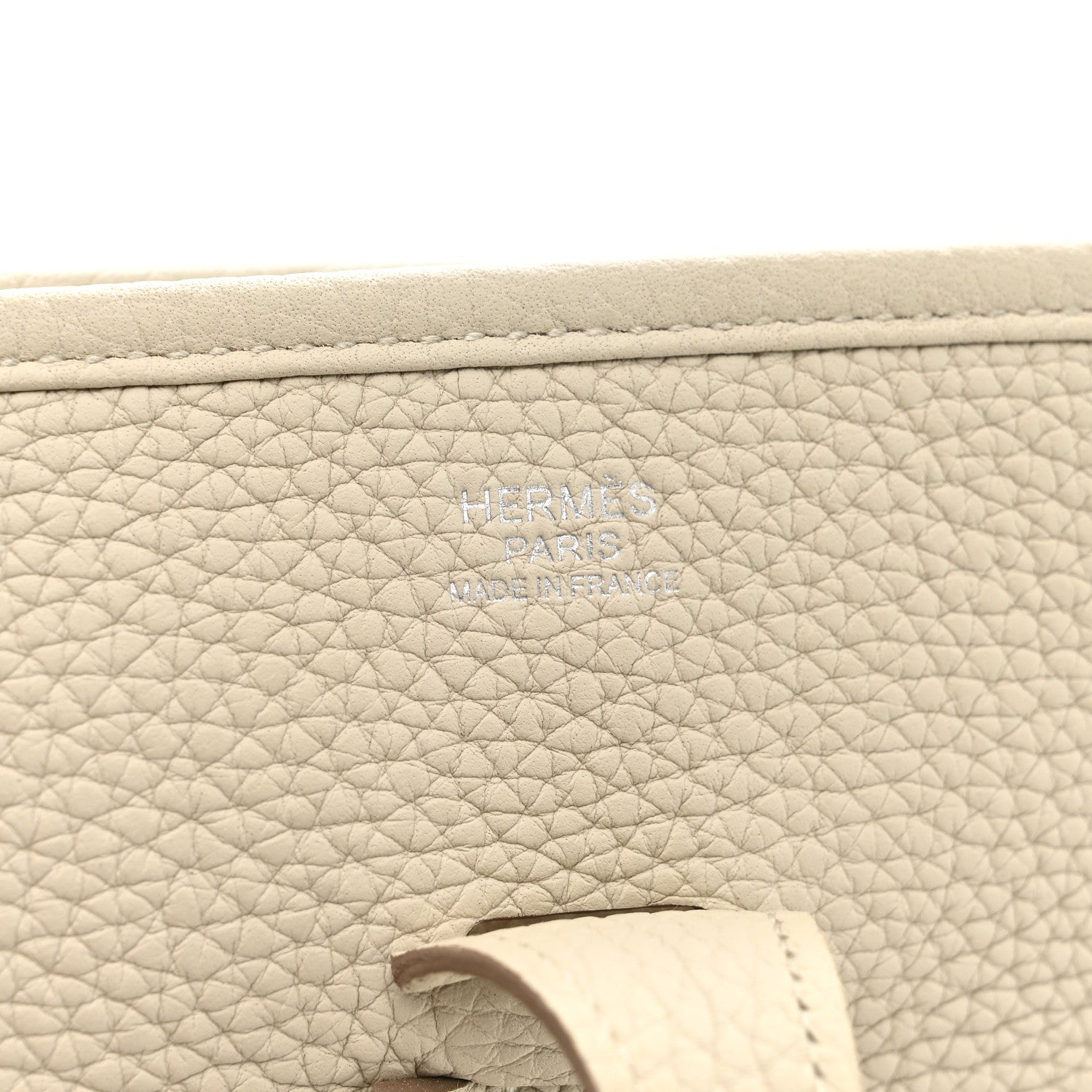 Hermes Taurillon Clemence Zigzag Sangle Evelyne III PM Beton Black White Deep Bleu 6 of 11