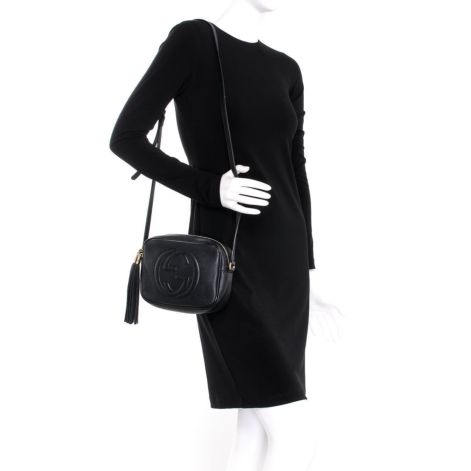 Gucci Pebbled Calfskin Small Soho Disco Bag Black 2 of 7