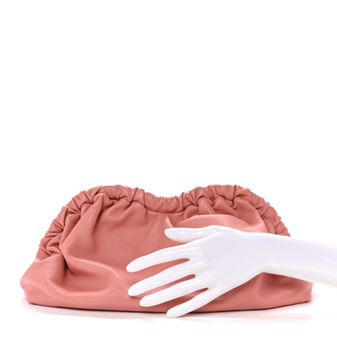 Lambskin Cloud Clutch Blush