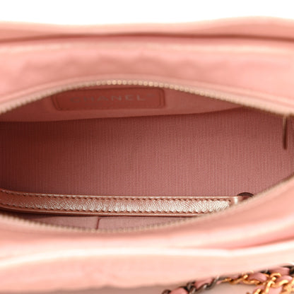Chanel Iridescent Aged Calfskin Quilted Small Gabrielle Hobo Rose Rose 5 of 12