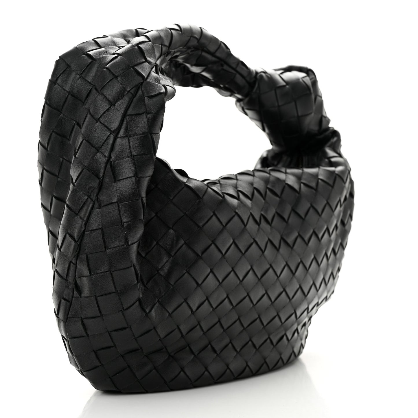 Nappa Intrecciato Teen Jodie Hobo Black