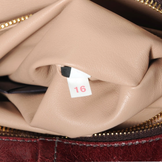 Prada Vitello Shine Hobo Amaranto 8 of 9