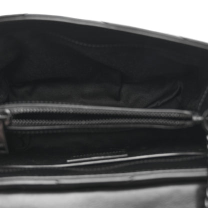 Saint Laurent Calfskin Y Quilted Monogram Monochrome Small Loulou Chain Satchel Black 5 of 13