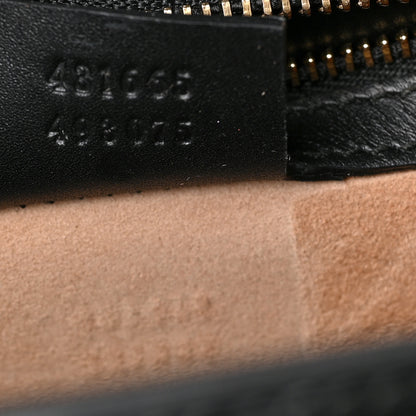 Gucci Calfskin Medium Sylvie Top Handle Bag Black 7 of 10