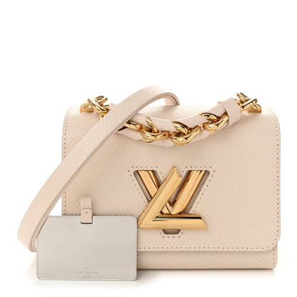 Louis Vuitton Epi Twist Braided Chain Shoulder Bag PM Quartz White 3 of 10