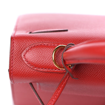 Hermes Epsom Kelly Sellier 28 Rouge Casaque 21 of 42
