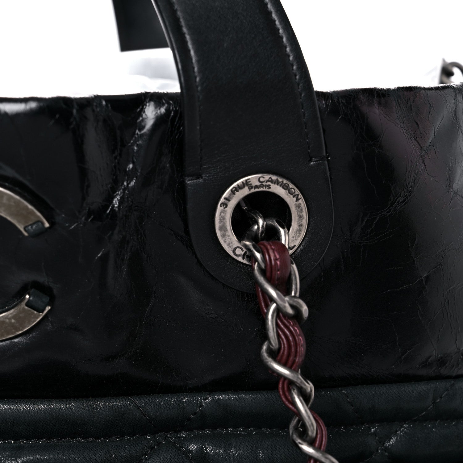 Chanel Iridescent Calfskin Quilted Large In The Mix Tote Black 21 of 27