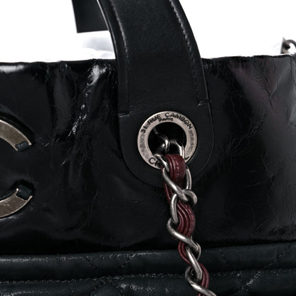 Chanel Iridescent Calfskin Quilted Large In The Mix Tote Black 21 of 27
