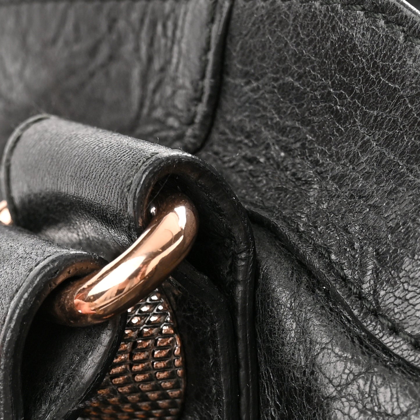Agneau Giant 21 Rose Gold Hardware Velo Black