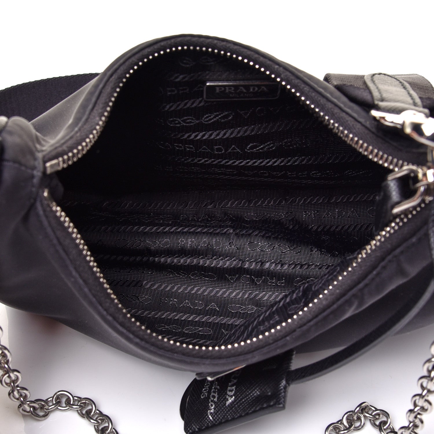 Prada Nylon Re-Edition 2005 Shoulder Bag Black 5 of 12