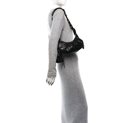 Balenciaga Agneau Arena Le Cagole Shoulder Bag XS Black 2 of 12