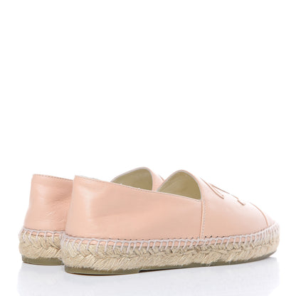 Chanel Lambskin CC Espadrilles 36 Nude 4 of 12