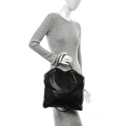 Stella McCartney Shaggy Deer Small Falabella Fold Over Tote Black 2 of 6