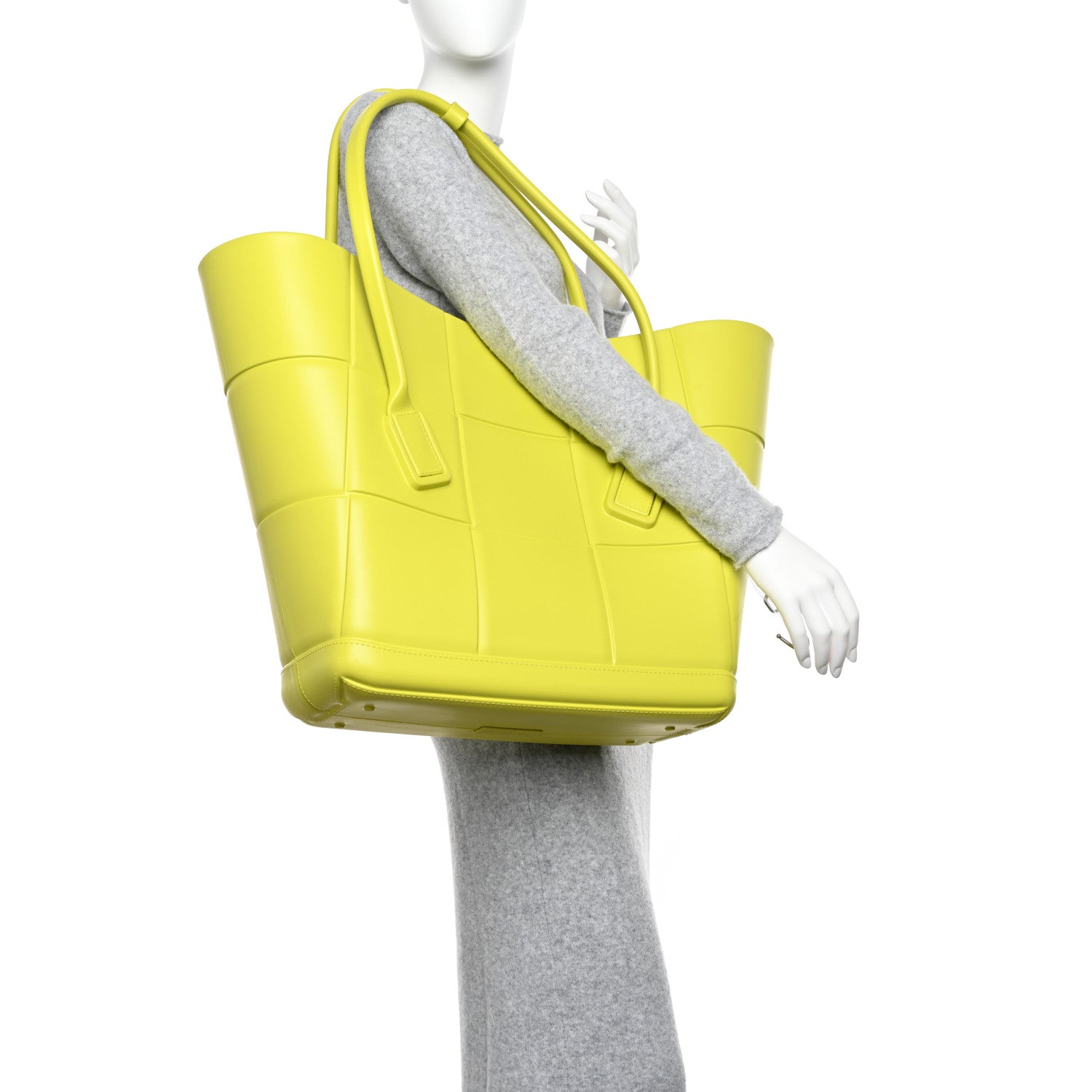 Bottega Veneta Rubber Maxi Intrecciato Medium Arco Kiwi Green 3 of 11