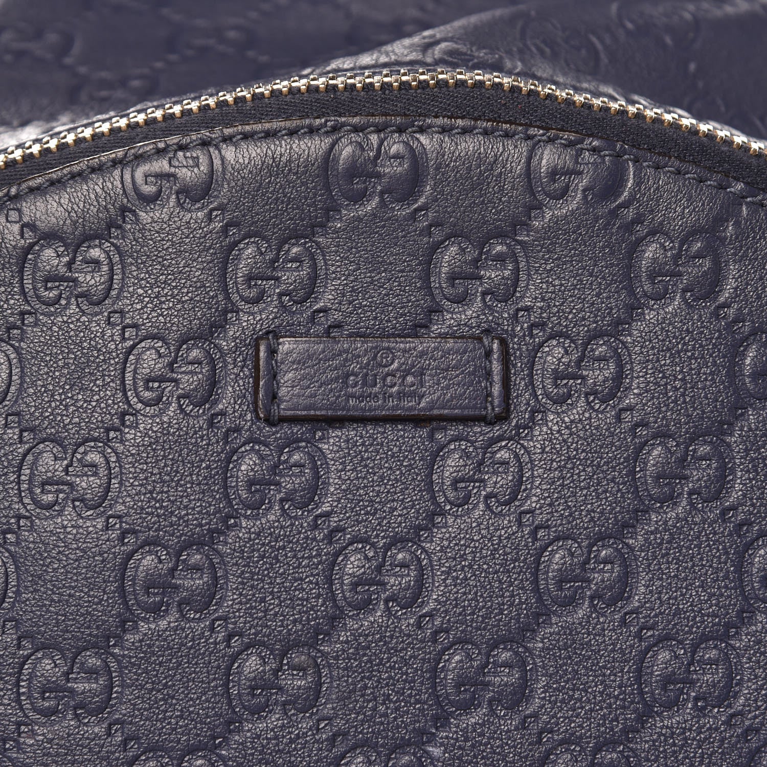 Gucci Guccissima Medium Classic Backpack Blue 13 of 13