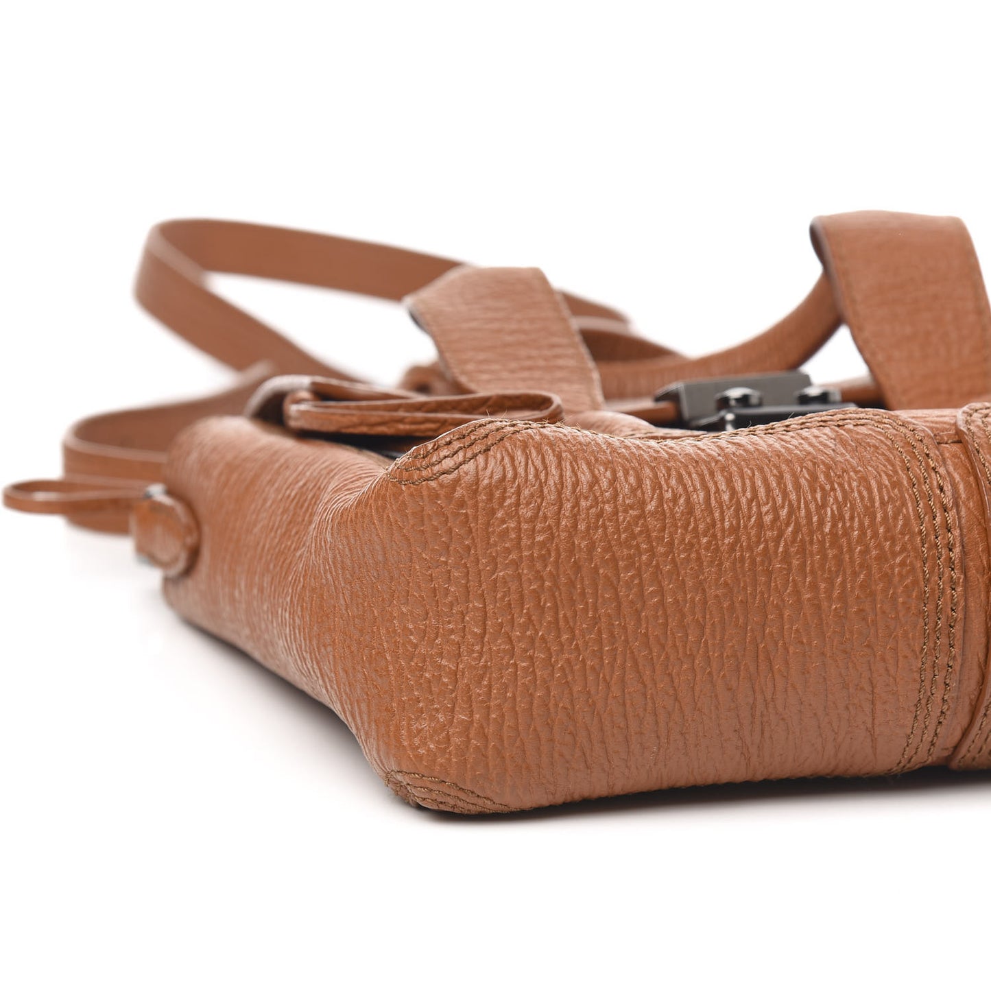 3.1 Textured Calfskin Mini Pashli Satchel Rust