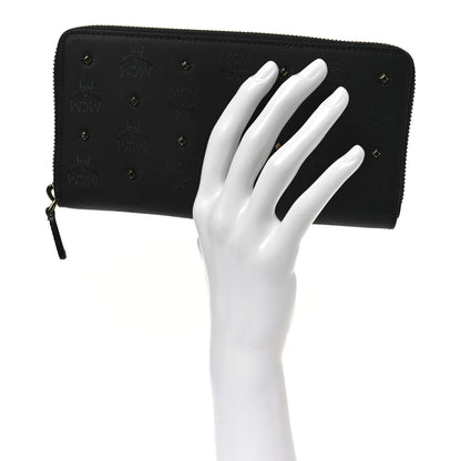 MCM Odeon Studded Large Zip Around Wallet  Black 2 of 8