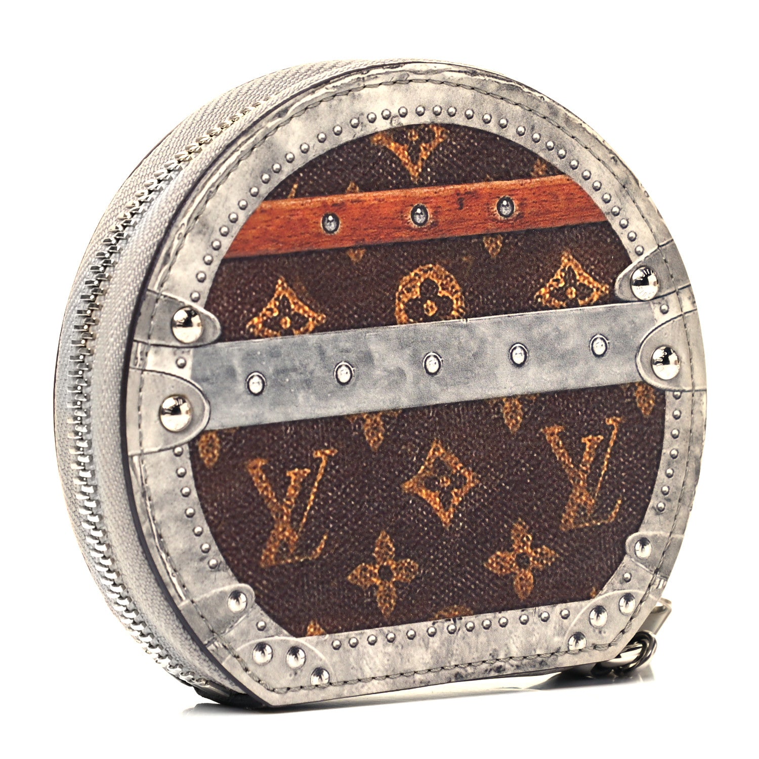 Louis Vuitton Transformed Monogram Time Trunks Micro Boite Chapeau Coin Purse Marron 2 of 7