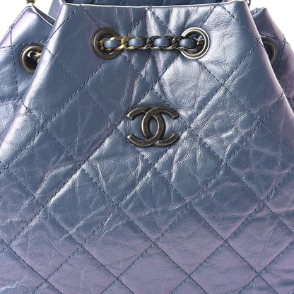 Chanel Iridescent Lambskin Calfskin Small Quilted Gabrielle Backpack Light Purple 9 of 10