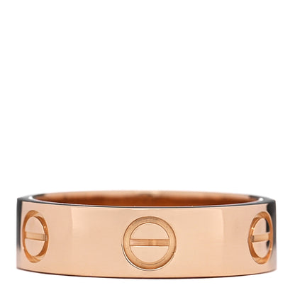 Cartier 18K Pink Gold 5.5mm LOVE Ring 56 7.5 1 of 4