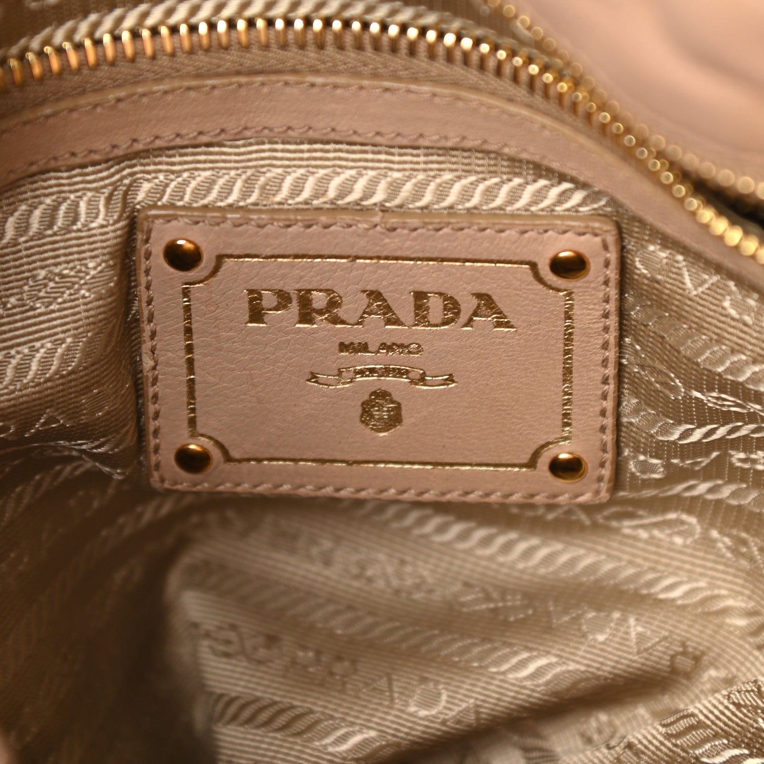 Prada Nappa Bow Tote Beige 6 of 12