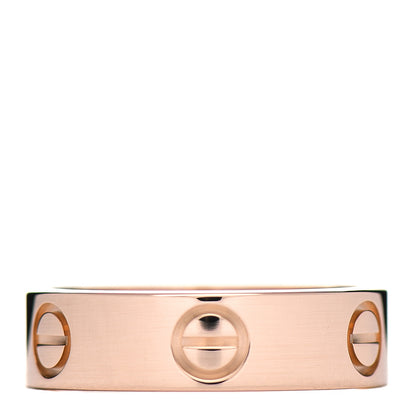 Cartier 18K Pink Gold 5.5mm LOVE Ring 53 6.5 1 of 5