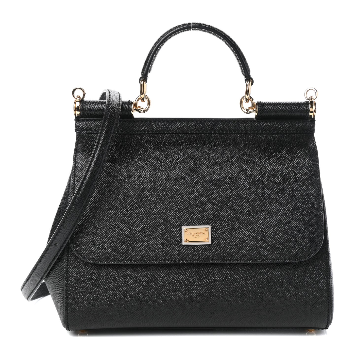 Dauphine Medium Miss Sicily Satchel Black
