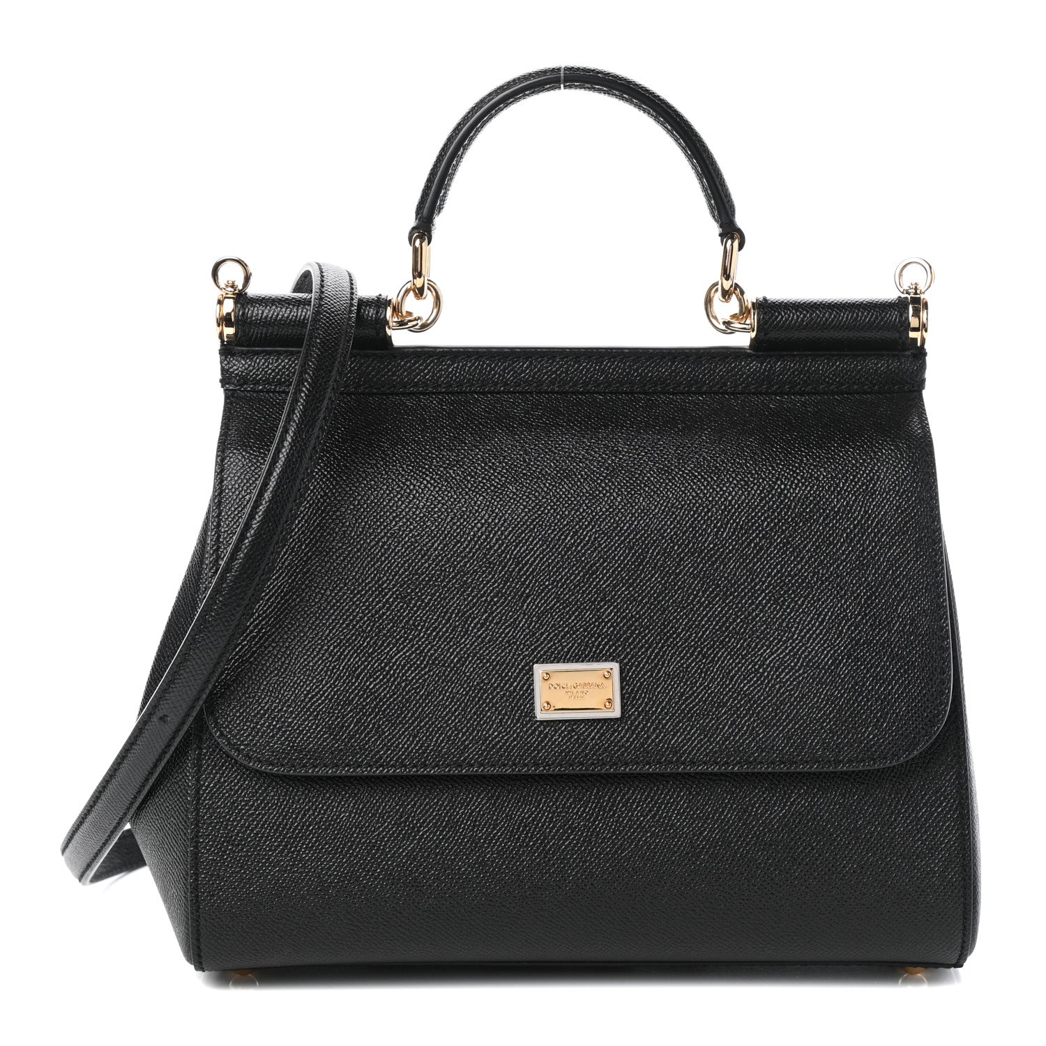 Dolce & Gabbana Dauphine Medium Miss Sicily Satchel Black 1 of 10