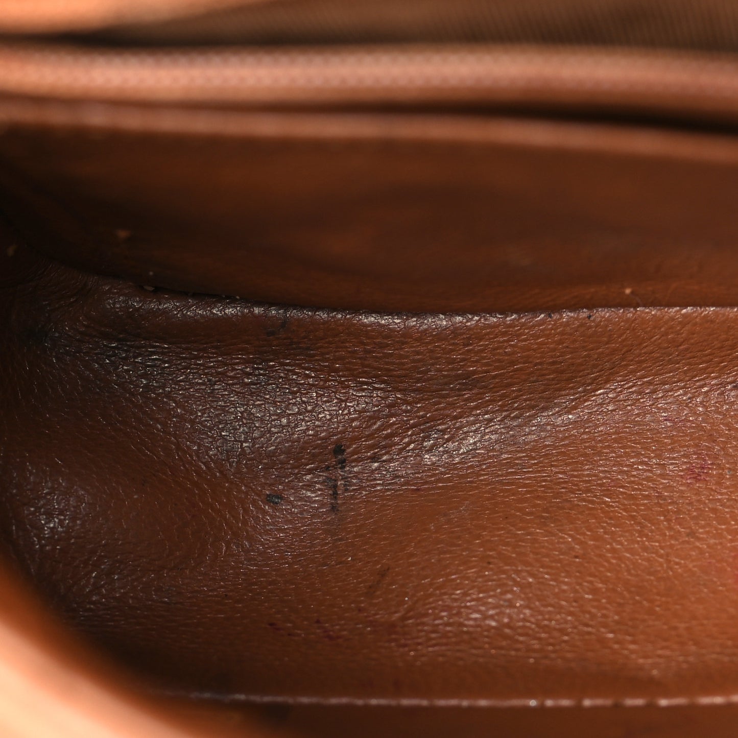 Caviar Quilted Mini Rectangular Flap Light Brown