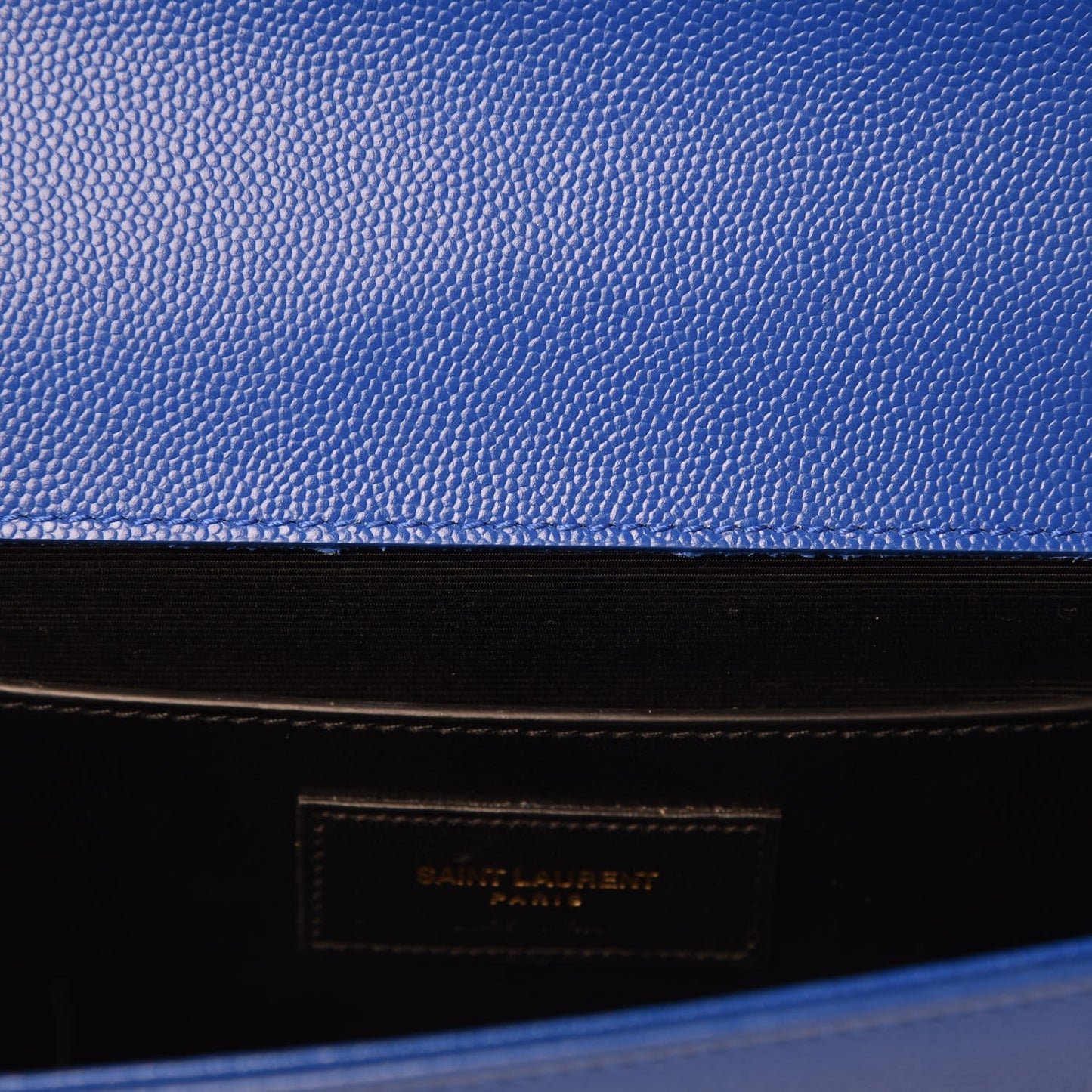 Grain De Poudre Classic Monogram Cassandre Clutch Royal Blue