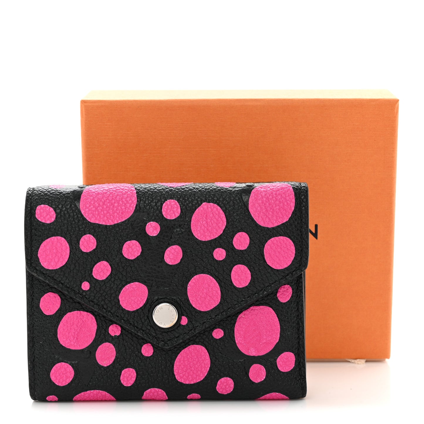 LV X YK Empreinte Monogram Victorine Wallet Black Fuchsia