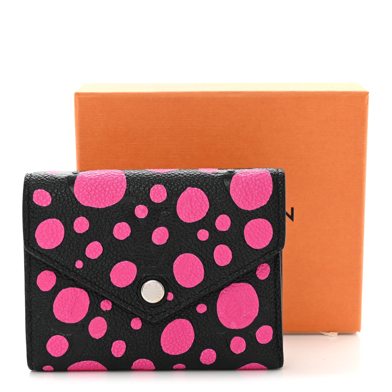 Louis Vuitton LV X YK Empreinte Monogram Victorine Wallet Black Fuchsia 9 of 9