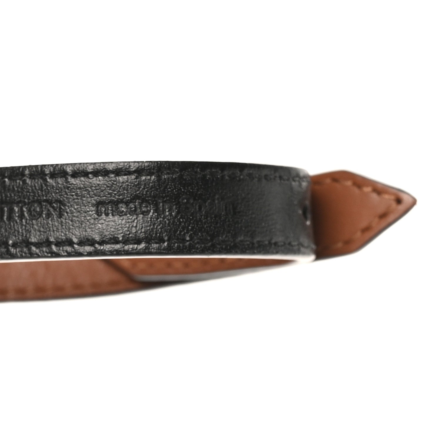 Louis Vuitton Calfskin LV Iconic Bracelet 19 Tan 1848582