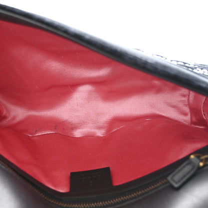 Gucci Velvet Matelasse Marquise Crystals Embroidered Small GG Marmont Shoulder Bag Black 5 of 10