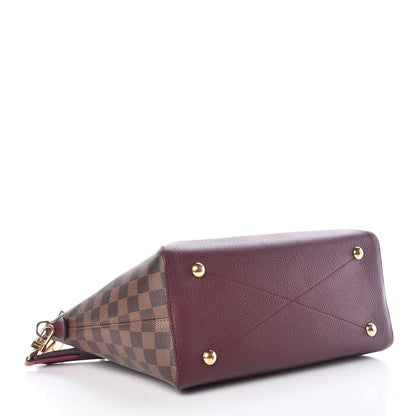 Louis Vuitton Damier Ebene Cuir Taurillon Hyde Park Fuchsia 4 of 10