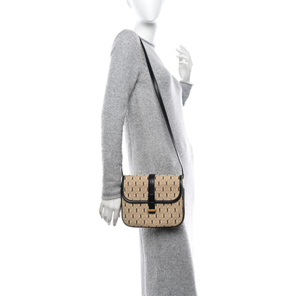 Saint Laurent Canvas Small Le Monogramme Satchel Beige Black 2 of 10