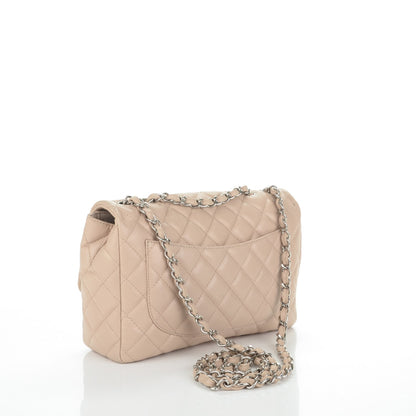 Chanel Washed Caviar Quilted Jumbo Single Flap Beige Clair 3 of 8